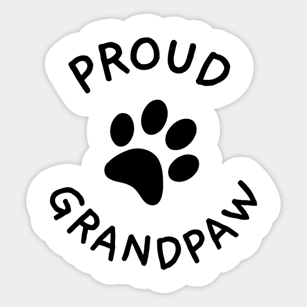 GrandPaw DOG Grandfather Sticker by Dog & Rooster